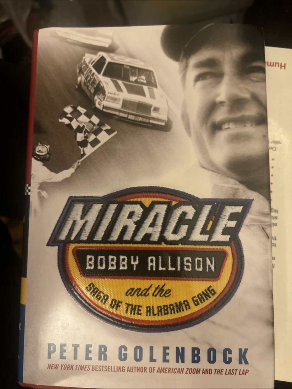 Miracle: Bobby Allison by Peter Golenbock 1st Ed & 1st Printing Brand Hardcover